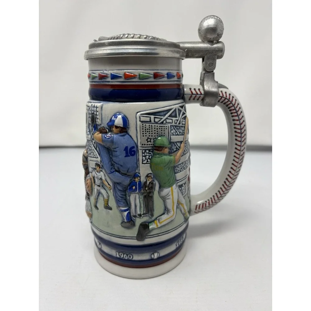 Avon Great American Baseball Beer Stein Collection Handcrafted in Brazil, 1984